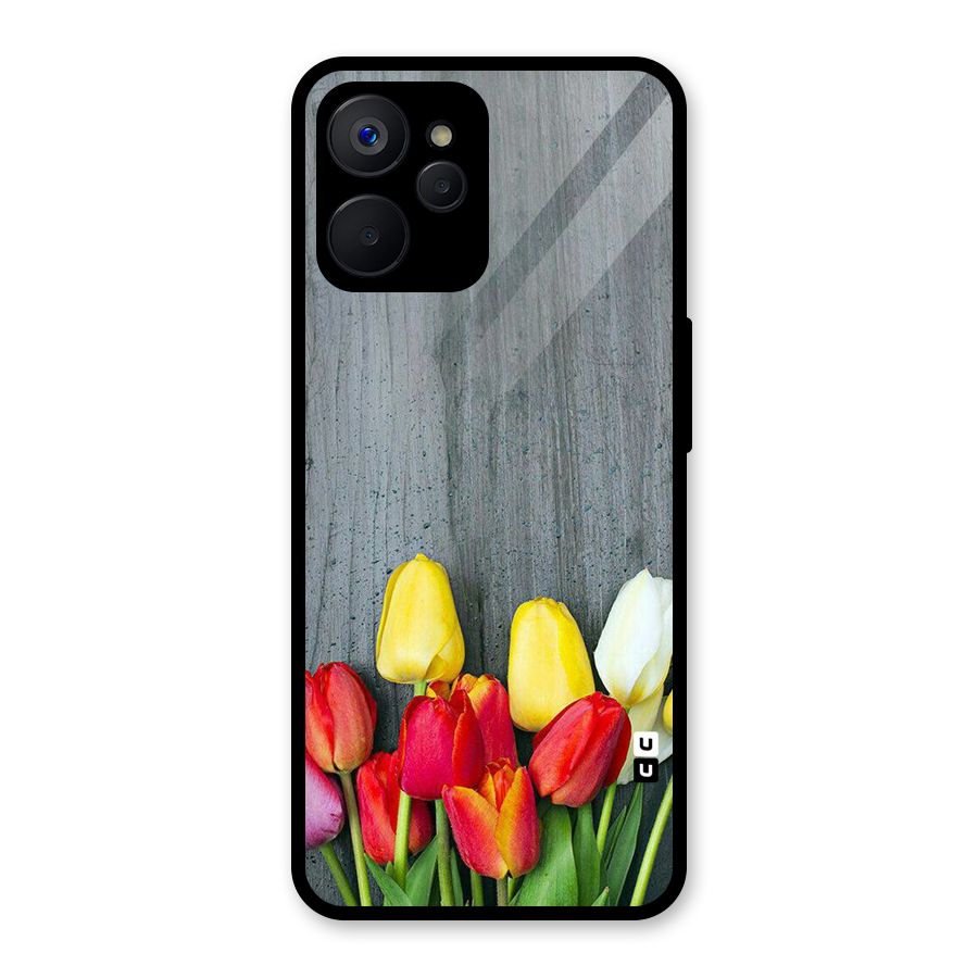 Bloom Grey Glass Back Case for Realme 9i 5G
