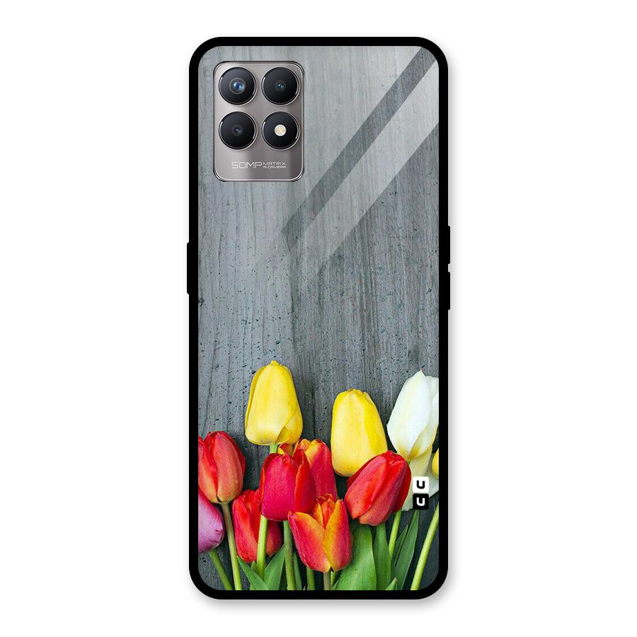 Bloom Grey Glass Back Case for Realme Narzo 50