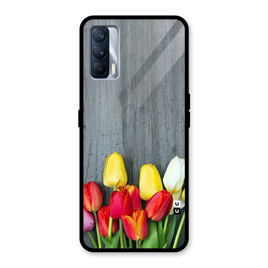 Bloom Grey Glass Back Case for Realme X7