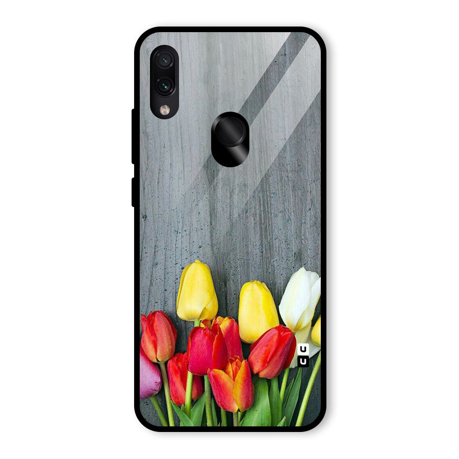Bloom Grey Glass Back Case for Redmi Note 7 Pro