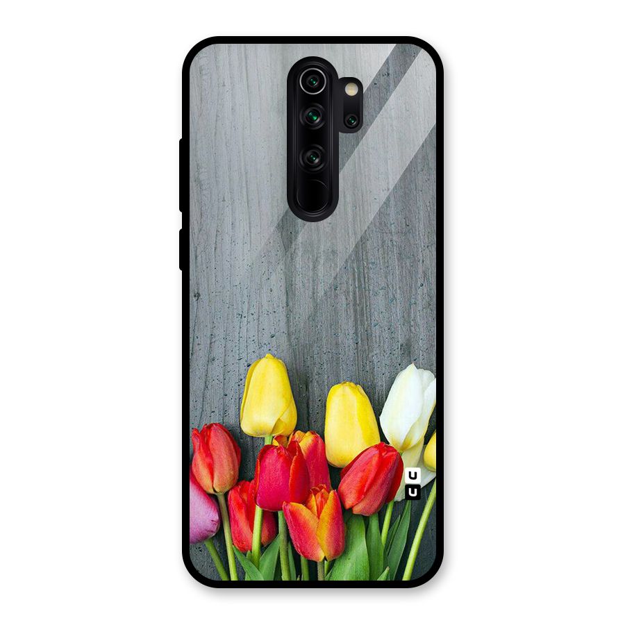 Bloom Grey Glass Back Case for Redmi Note 8 Pro