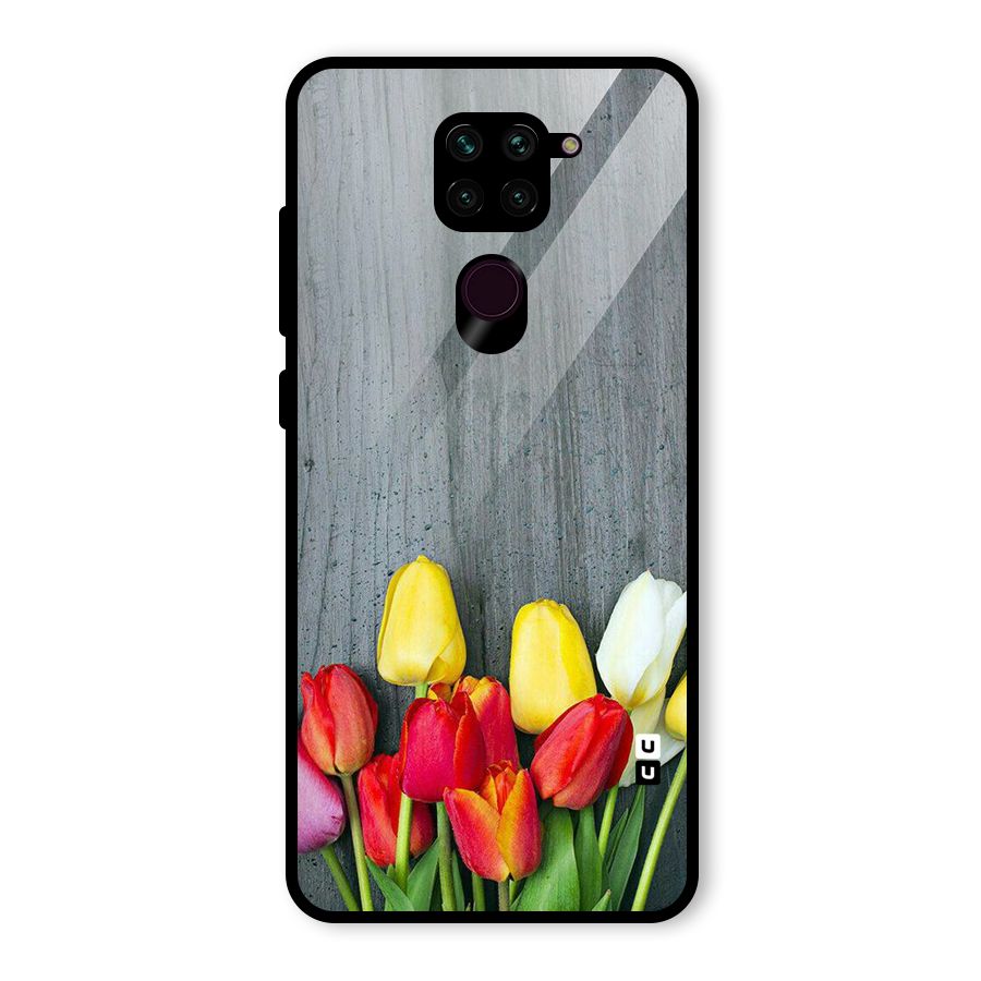 Bloom Grey Glass Back Case for Redmi Note 9