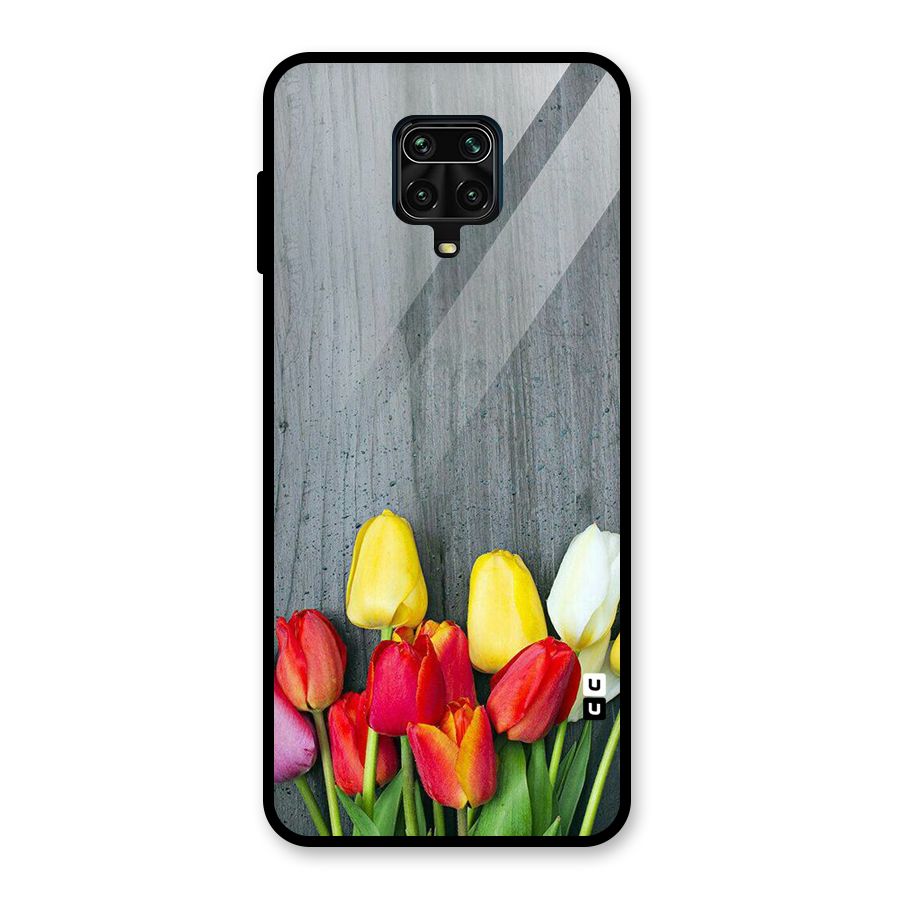 Bloom Grey Glass Back Case for Redmi Note 9 Pro