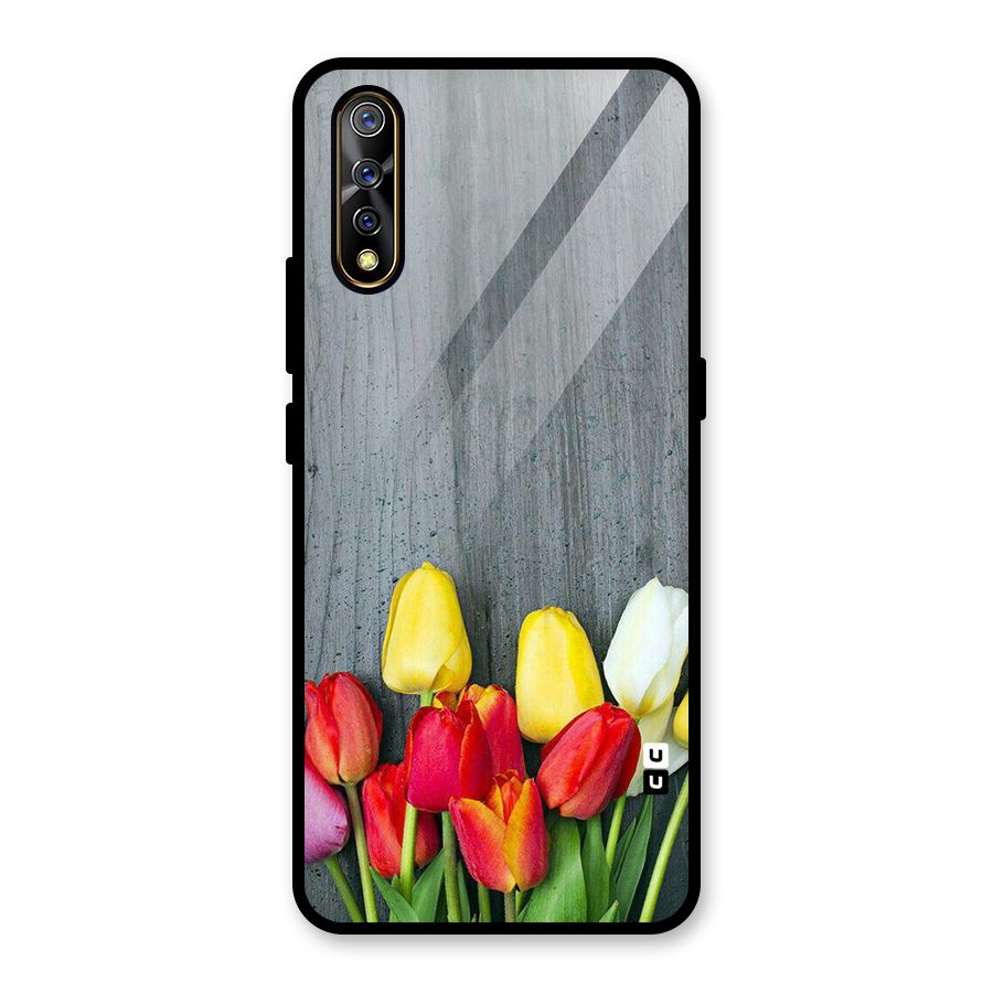 Bloom Grey Glass Back Case for Vivo S1