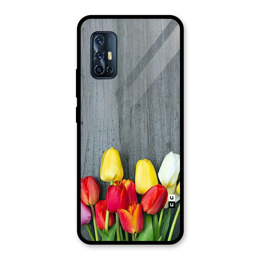 Bloom Grey Glass Back Case for Vivo V17