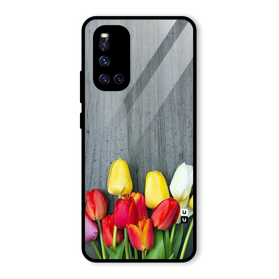 Bloom Grey Glass Back Case for Vivo V19
