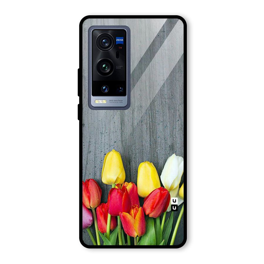 Bloom Grey Glass Back Case for Vivo X60 Pro Plus