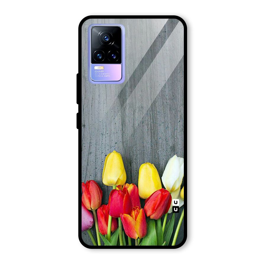 Bloom Grey Glass Back Case for Vivo Y73