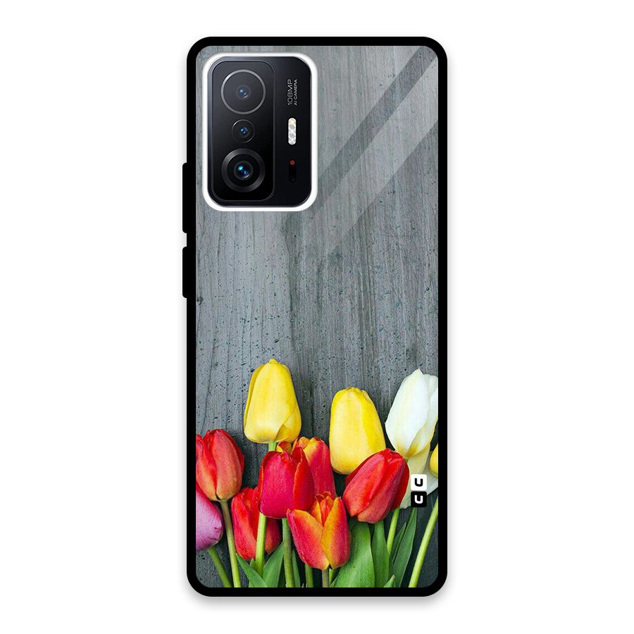 Bloom Grey Glass Back Case for Xiaomi 11T Pro