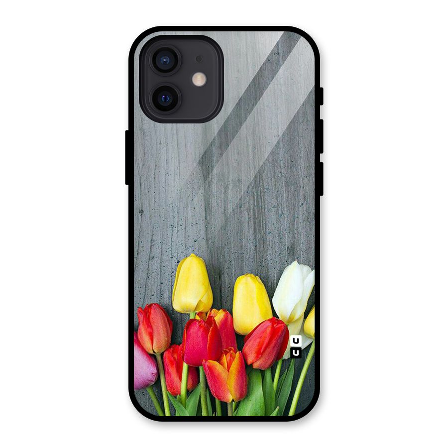 Bloom Grey Glass Back Case for iPhone 12