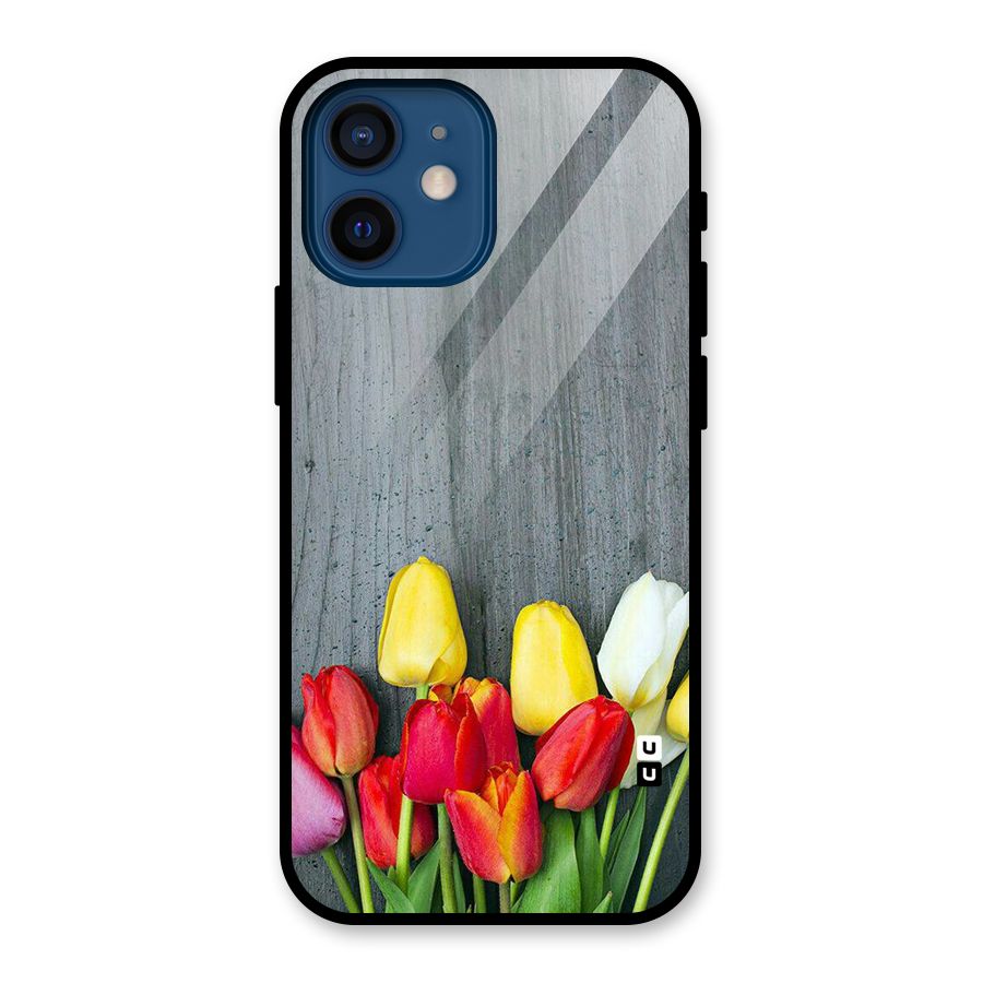 Bloom Grey Glass Back Case for iPhone 12 Mini