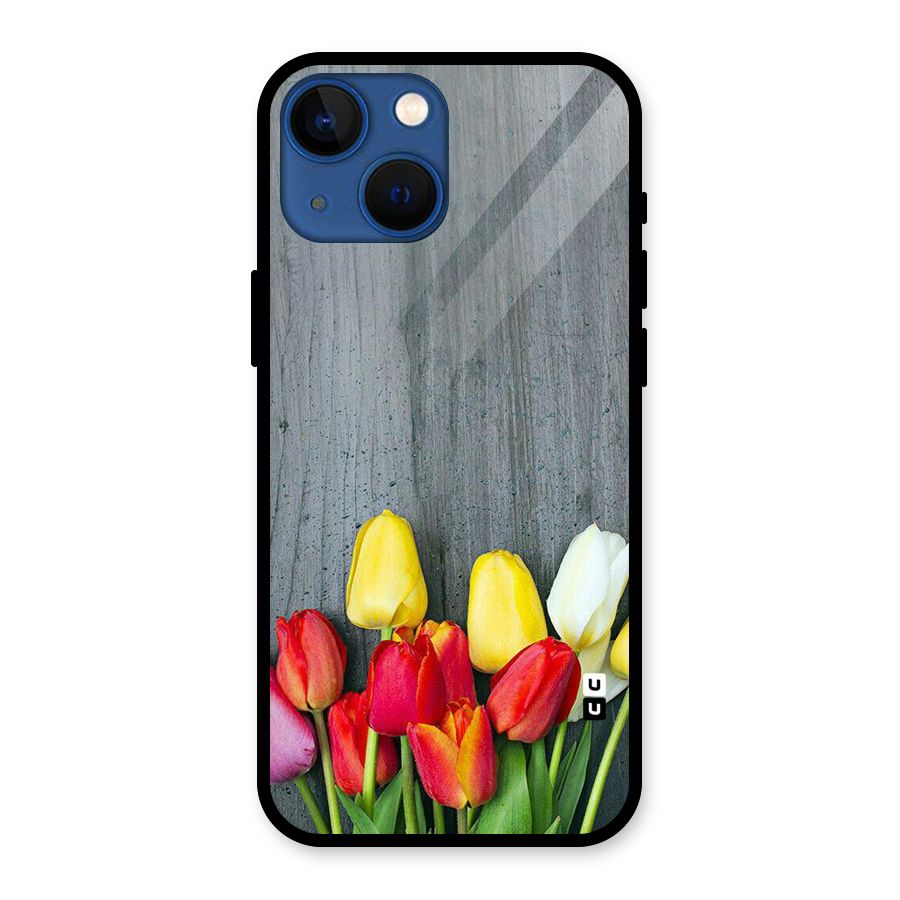 Bloom Grey Glass Back Case for iPhone 13 Mini