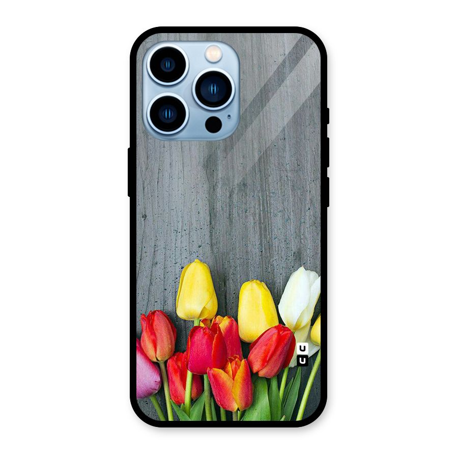 Bloom Grey Glass Back Case for iPhone 13 Pro