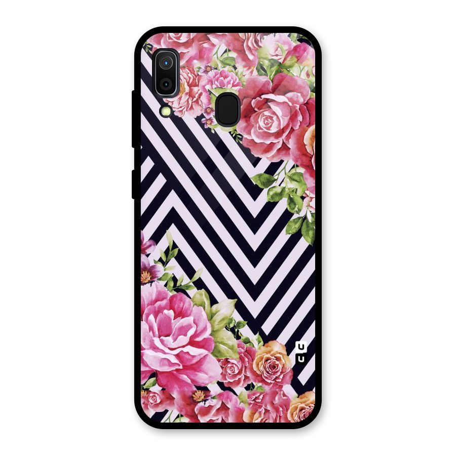 Bloom Zig Zag Glass Back Case for Galaxy A30
