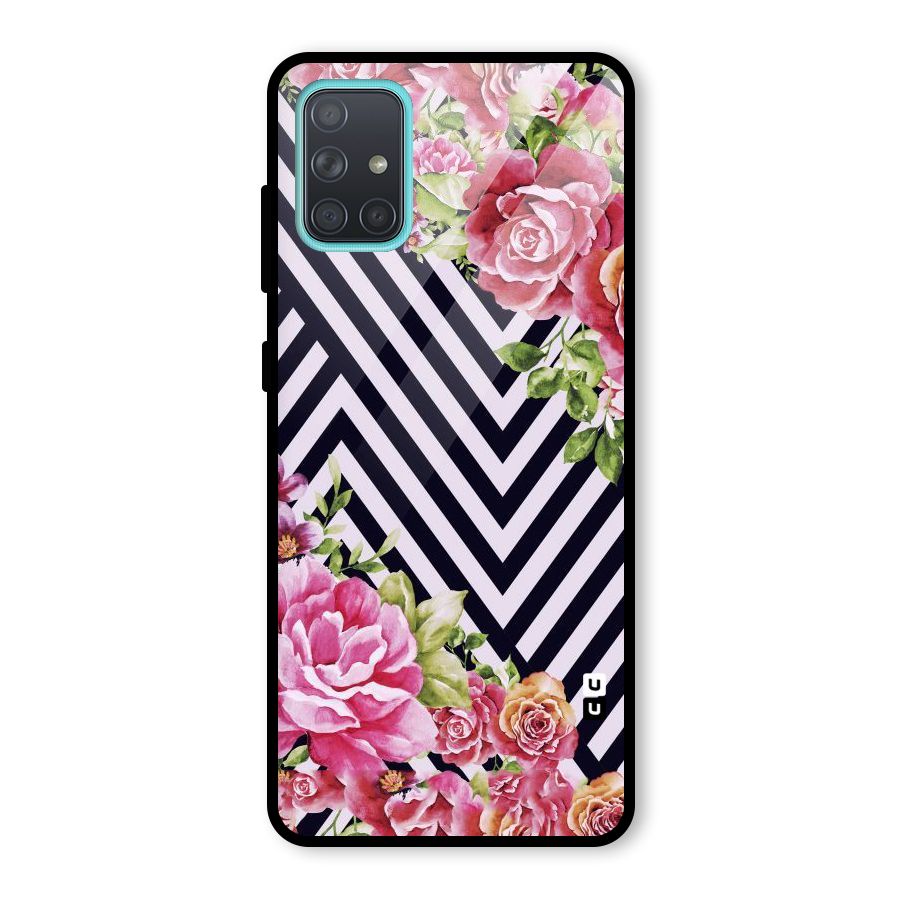 Bloom Zig Zag Glass Back Case for Galaxy A71
