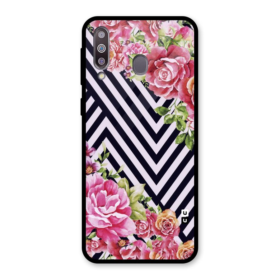 Bloom Zig Zag Glass Back Case for Galaxy M30
