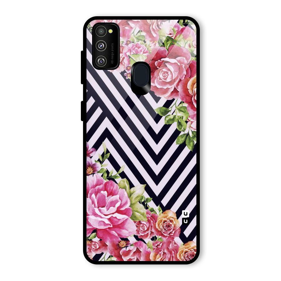 Bloom Zig Zag Glass Back Case for Galaxy M30s
