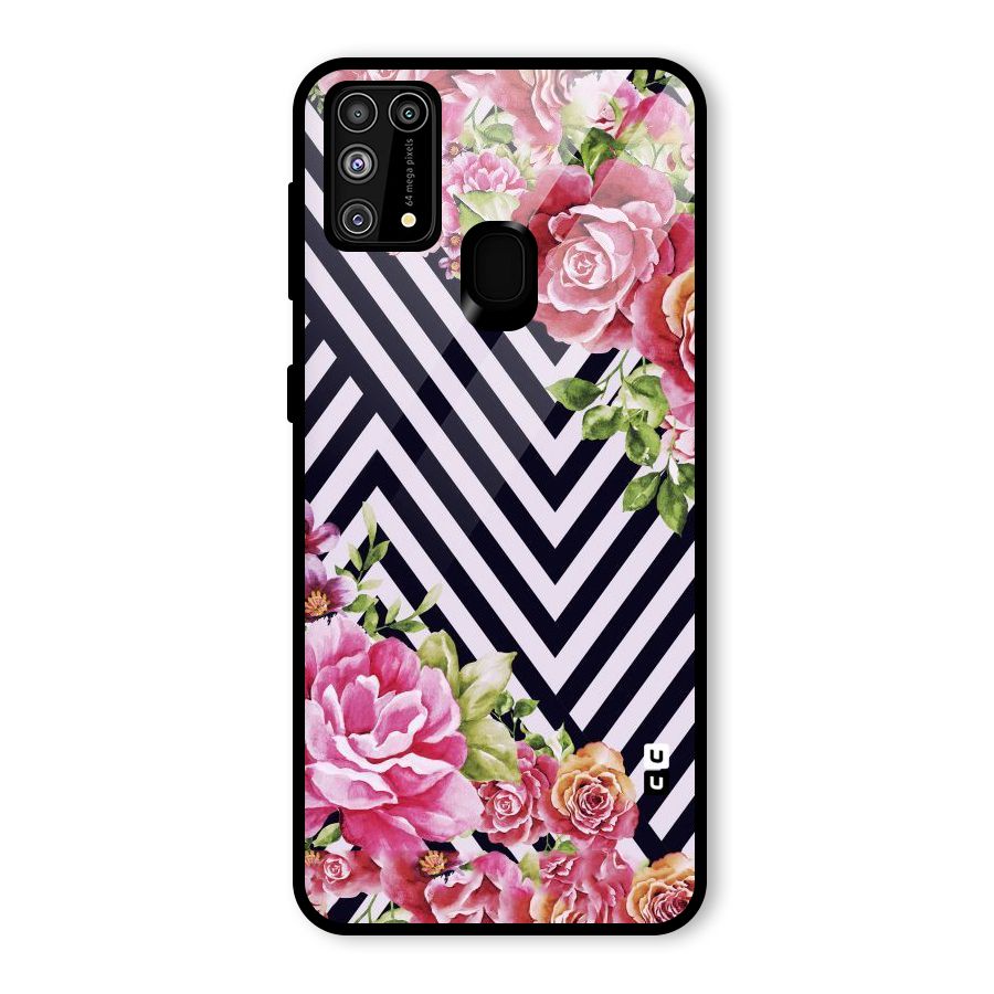 Bloom Zig Zag Glass Back Case for Galaxy M31