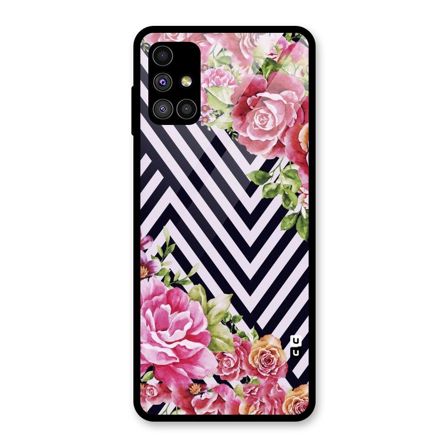 Bloom Zig Zag Glass Back Case for Galaxy M51