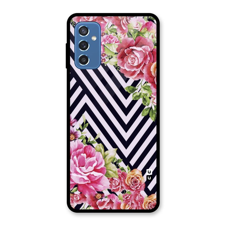 Bloom Zig Zag Glass Back Case for Galaxy M52 5G
