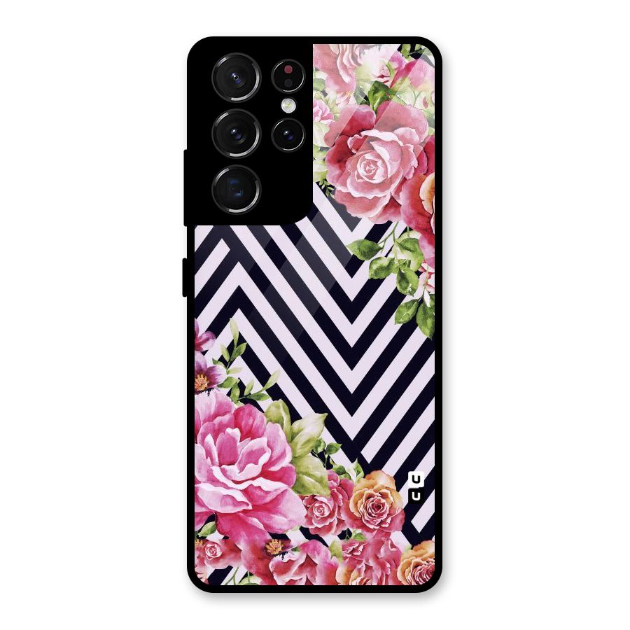 Bloom Zig Zag Glass Back Case for Galaxy S21 Ultra 5G