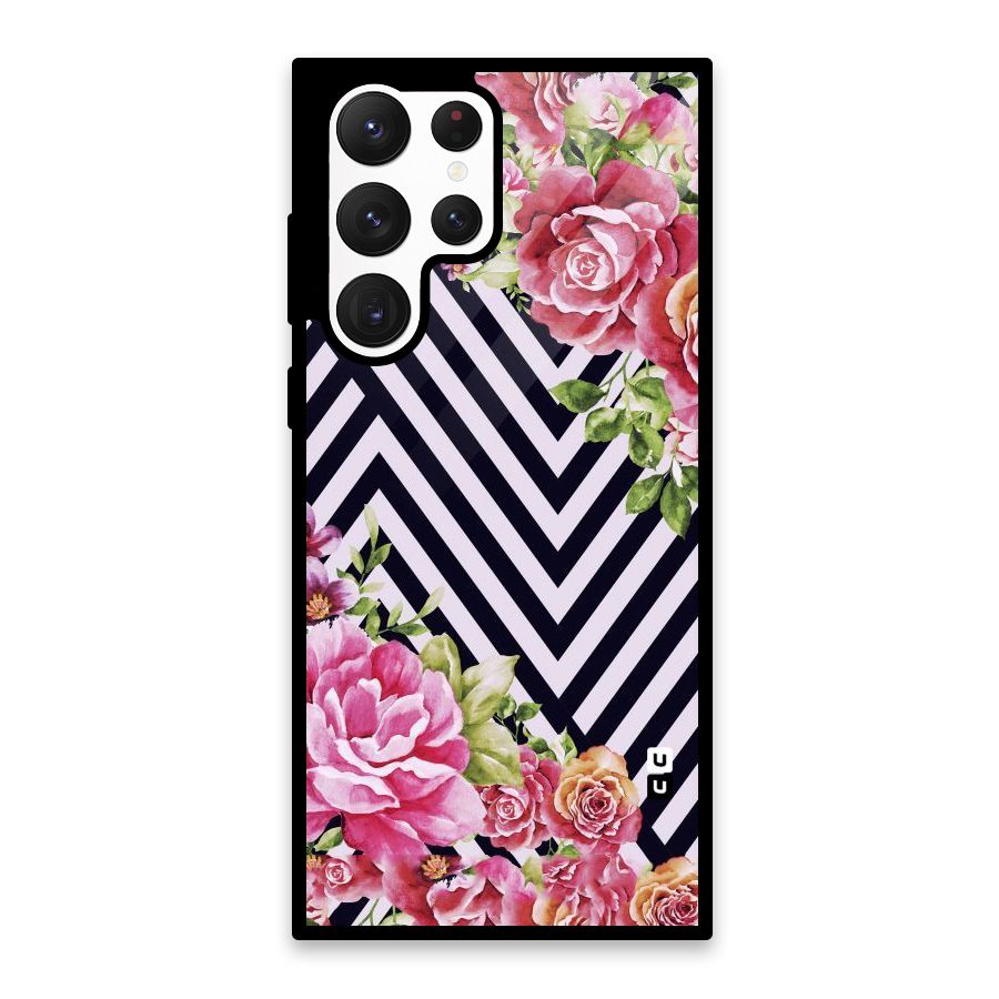 Bloom Zig Zag Glass Back Case for Galaxy S22 Ultra 5G