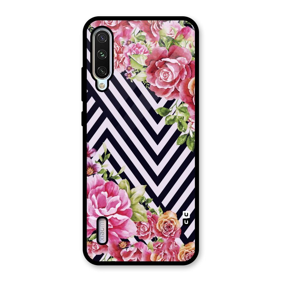 Bloom Zig Zag Glass Back Case for Mi A3