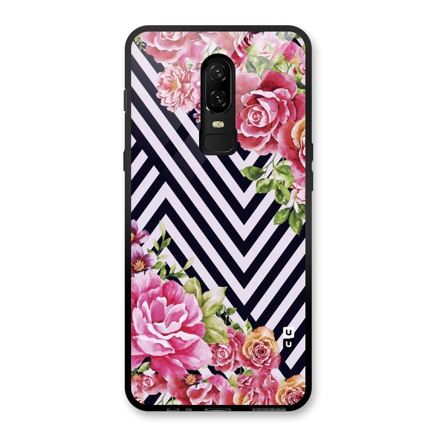 Bloom Zig Zag Glass Back Case for OnePlus 6