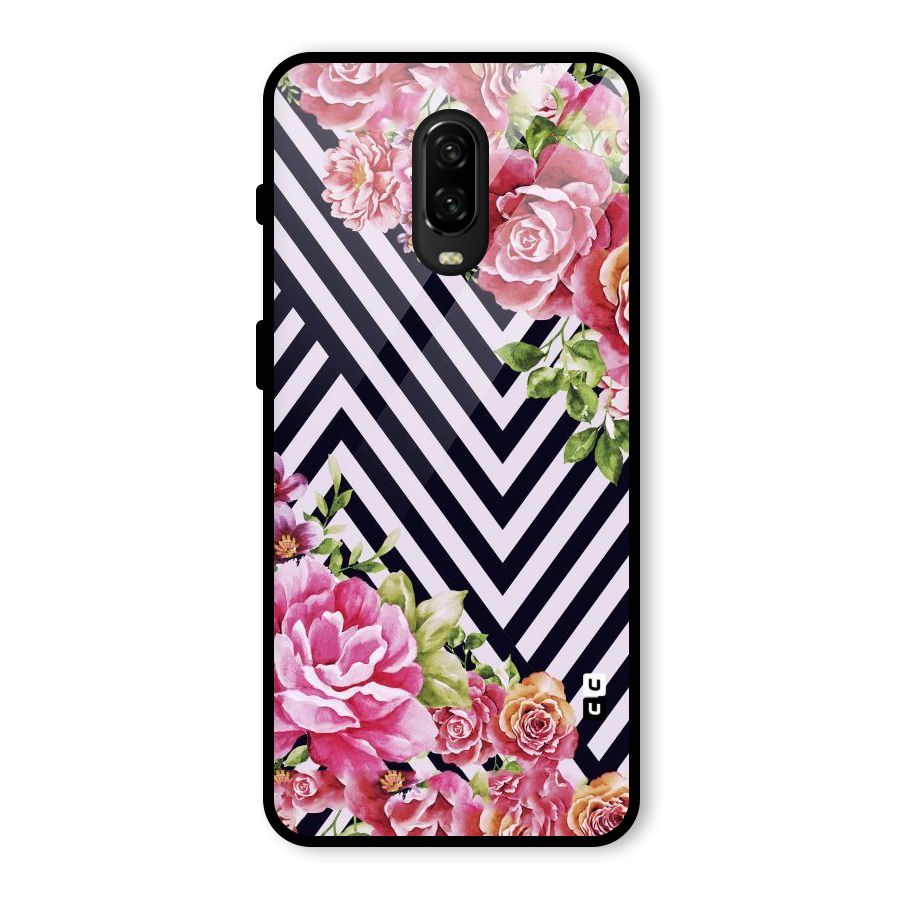 Bloom Zig Zag Glass Back Case for OnePlus 6T