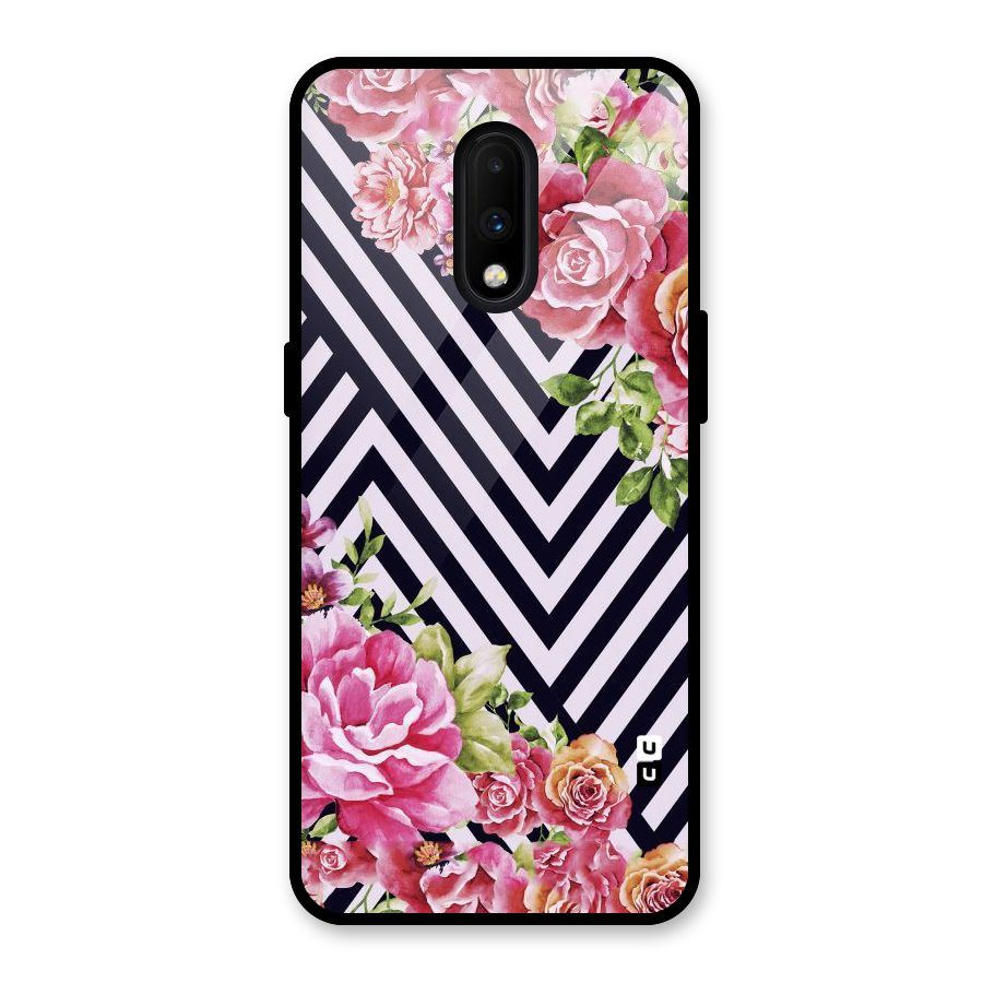 Bloom Zig Zag Glass Back Case for OnePlus 7