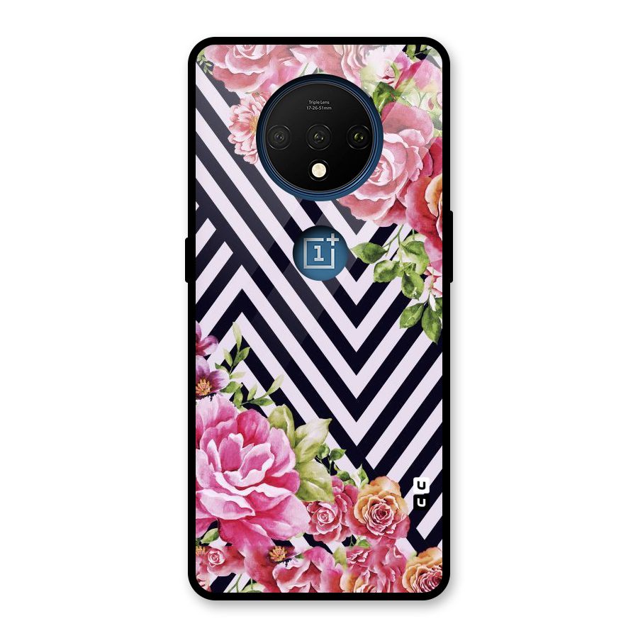 Bloom Zig Zag Glass Back Case for OnePlus 7T