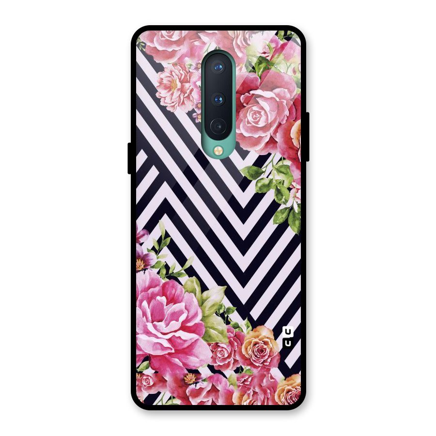 Bloom Zig Zag Glass Back Case for OnePlus 8