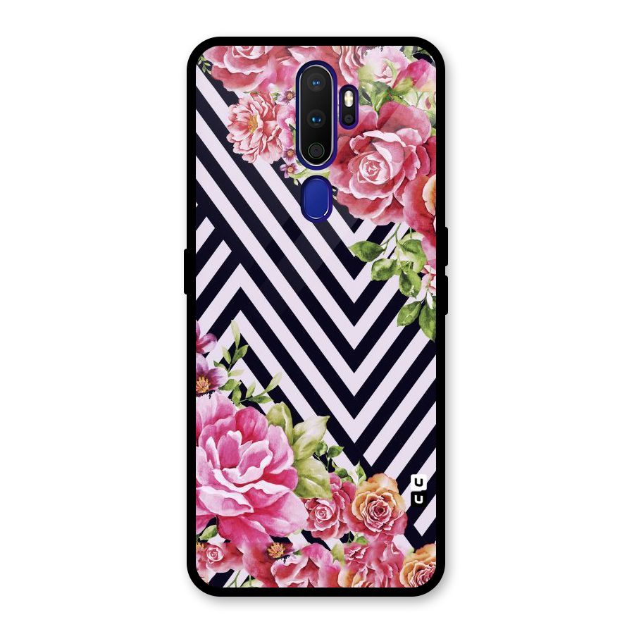 Bloom Zig Zag Glass Back Case for Oppo A9 (2020)