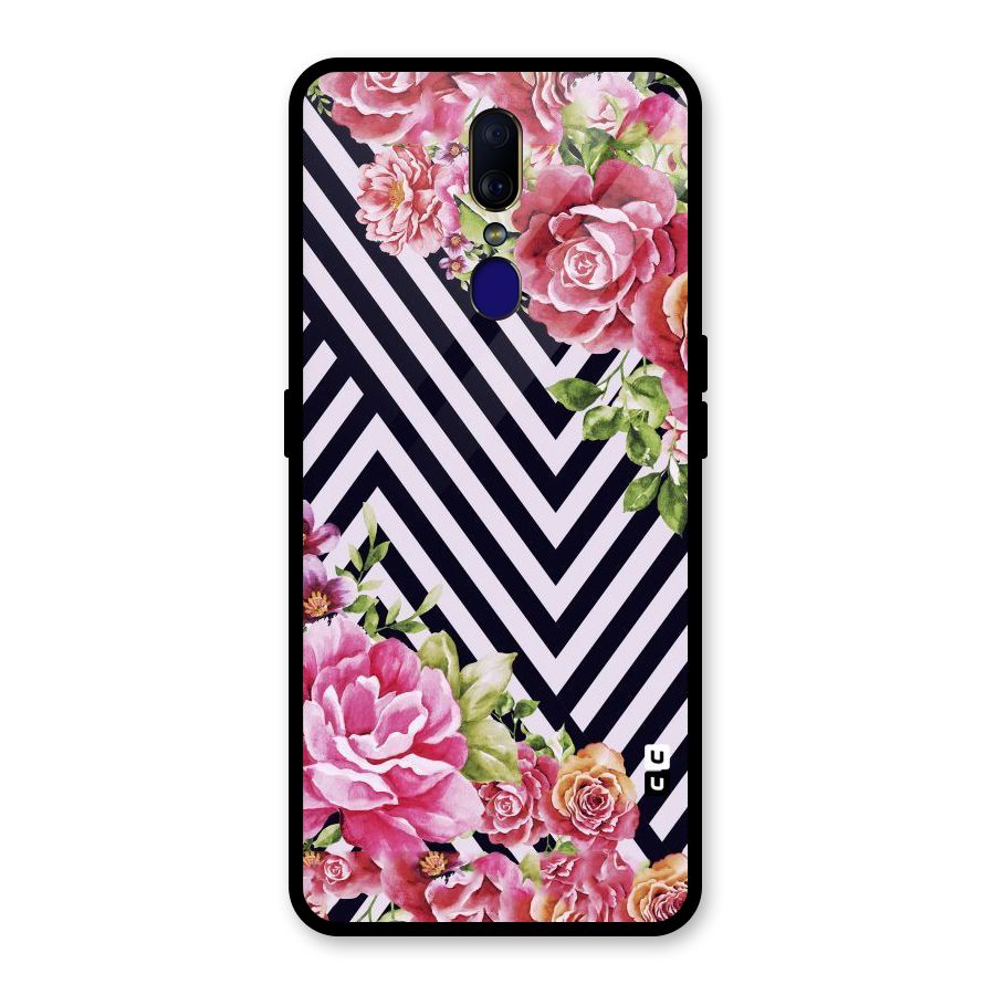 Bloom Zig Zag Glass Back Case for Oppo F11