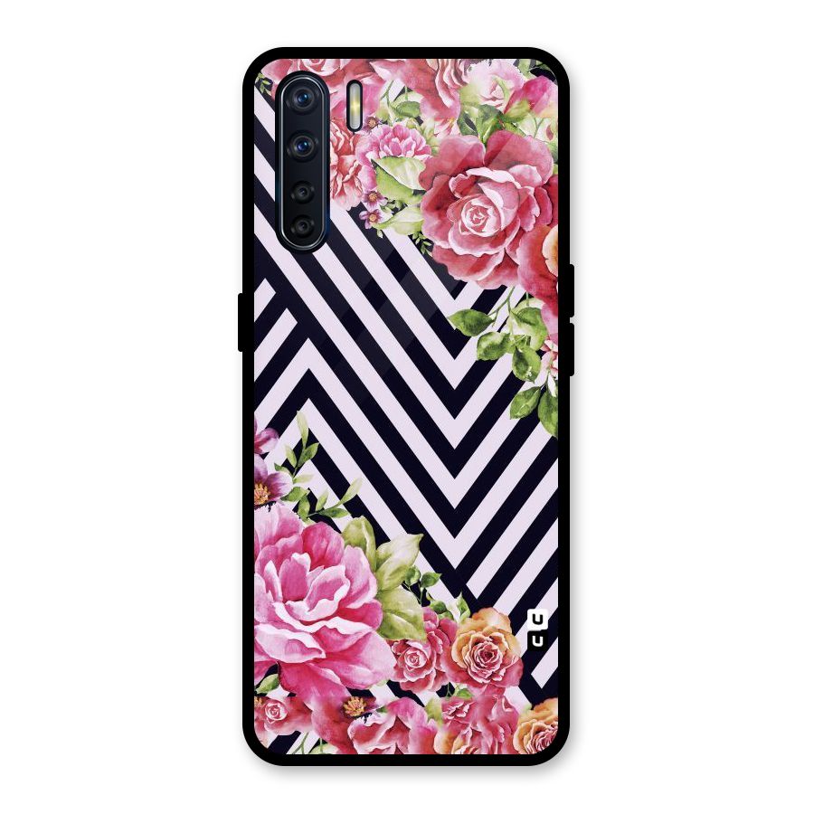 Bloom Zig Zag Glass Back Case for Oppo F15
