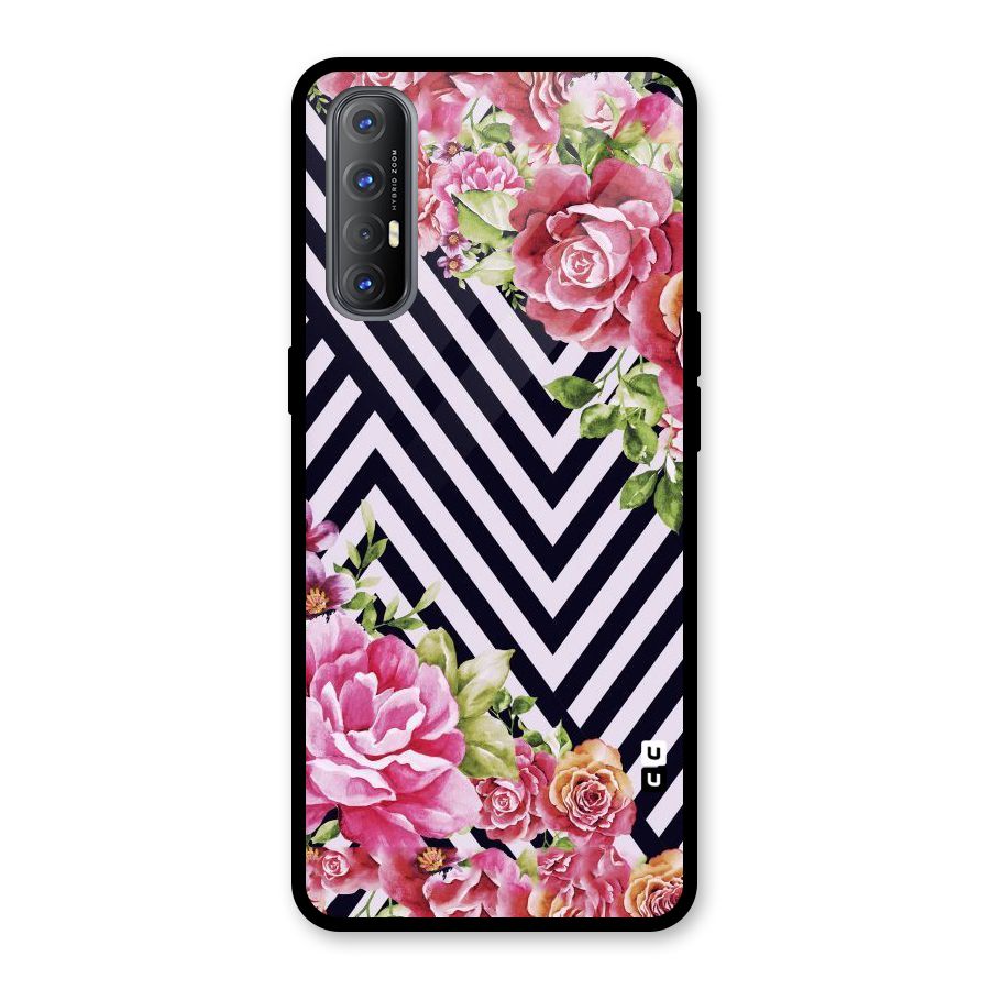 Bloom Zig Zag Glass Back Case for Oppo Reno3 Pro