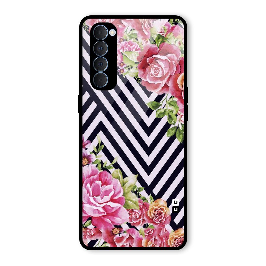 Bloom Zig Zag Glass Back Case for Oppo Reno4 Pro