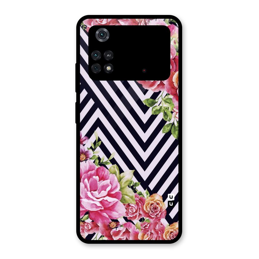 Bloom Zig Zag Glass Back Case for Poco M4 Pro 4G