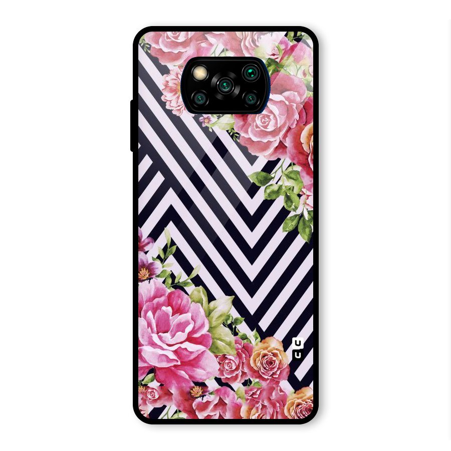 Bloom Zig Zag Glass Back Case for Poco X3 Pro