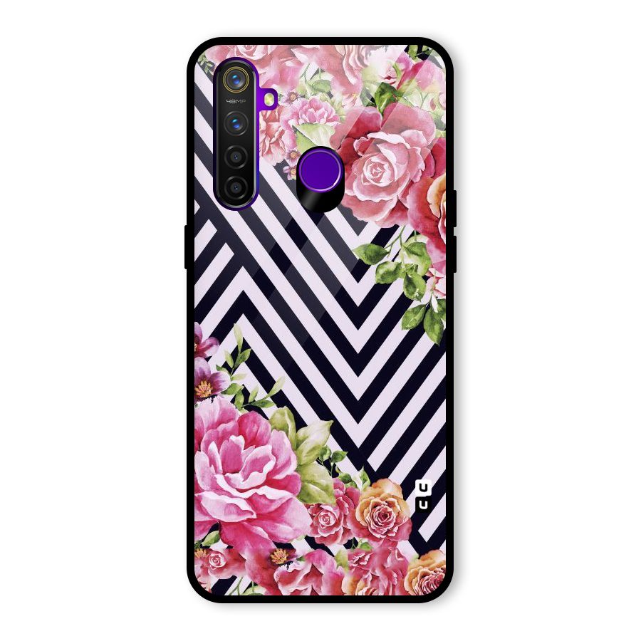 Bloom Zig Zag Glass Back Case for Realme 5 Pro