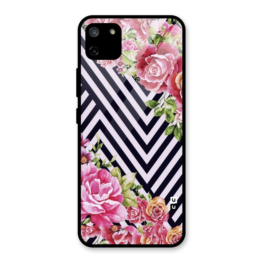 Bloom Zig Zag Glass Back Case for Realme C11