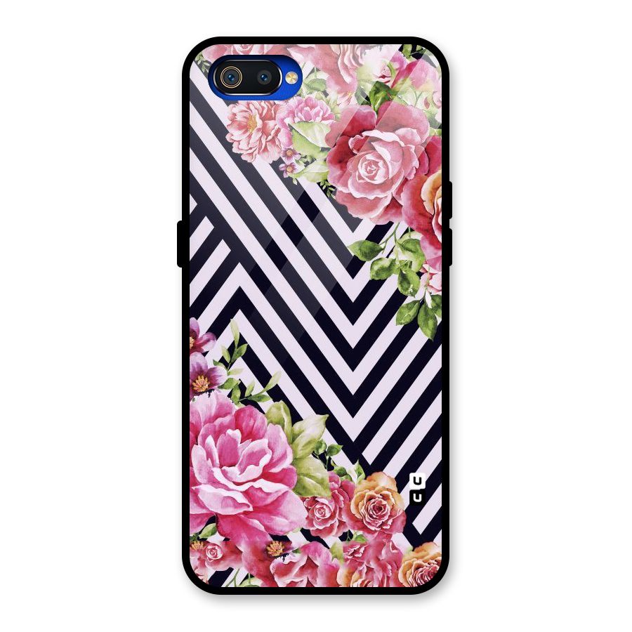 Bloom Zig Zag Glass Back Case for Realme C2