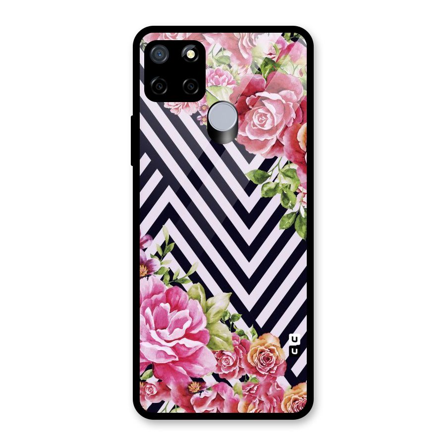 Bloom Zig Zag Glass Back Case for Realme Narzo 20