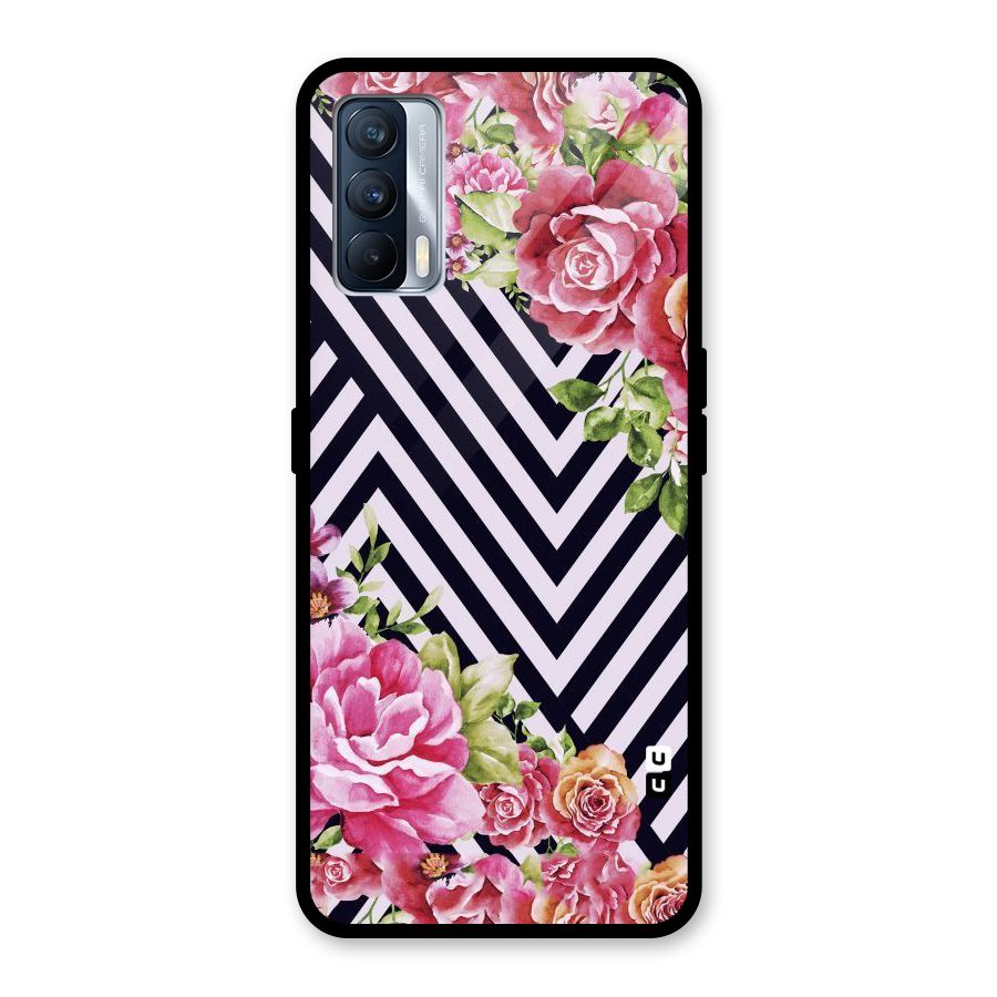 Bloom Zig Zag Glass Back Case for Realme X7