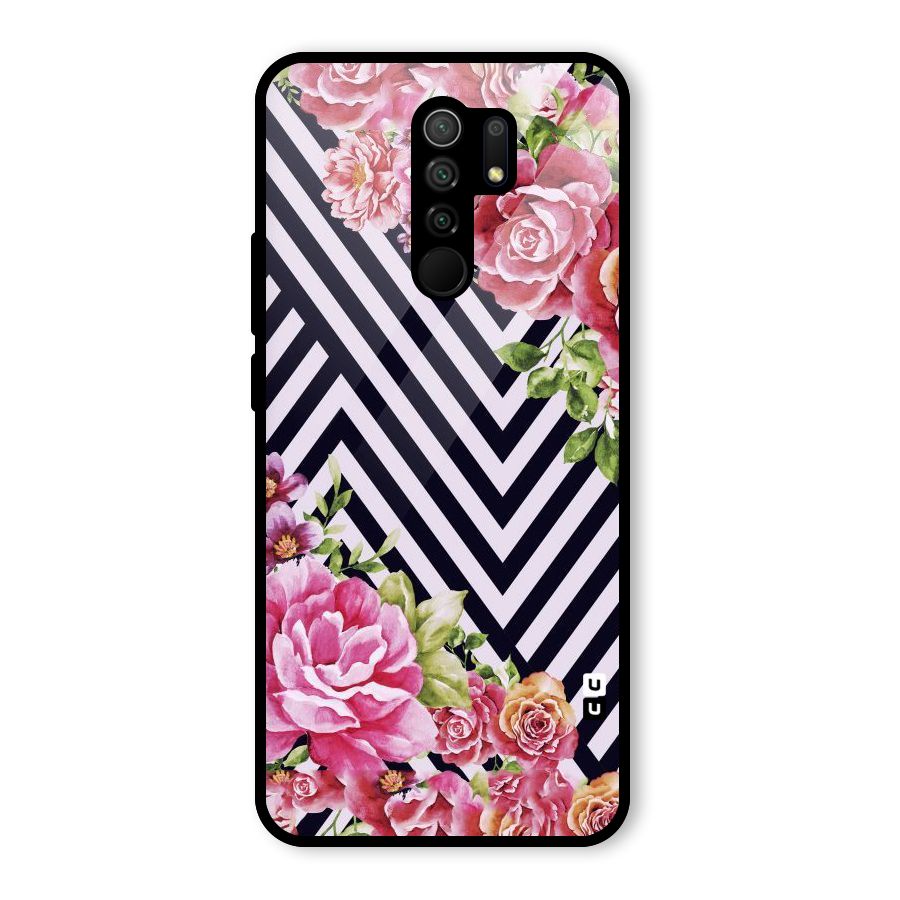Bloom Zig Zag Glass Back Case for Redmi 9 Prime