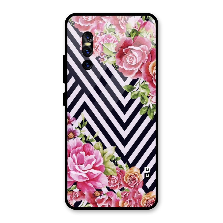 Bloom Zig Zag Glass Back Case for Vivo V15 Pro