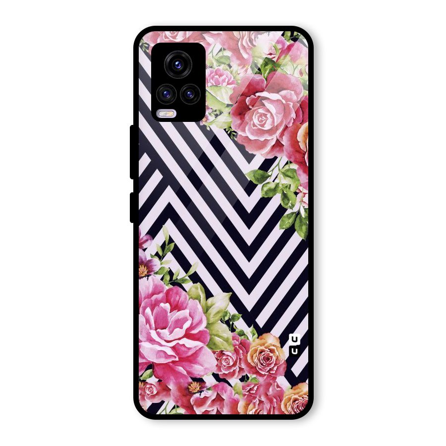 Bloom Zig Zag Glass Back Case for Vivo V20