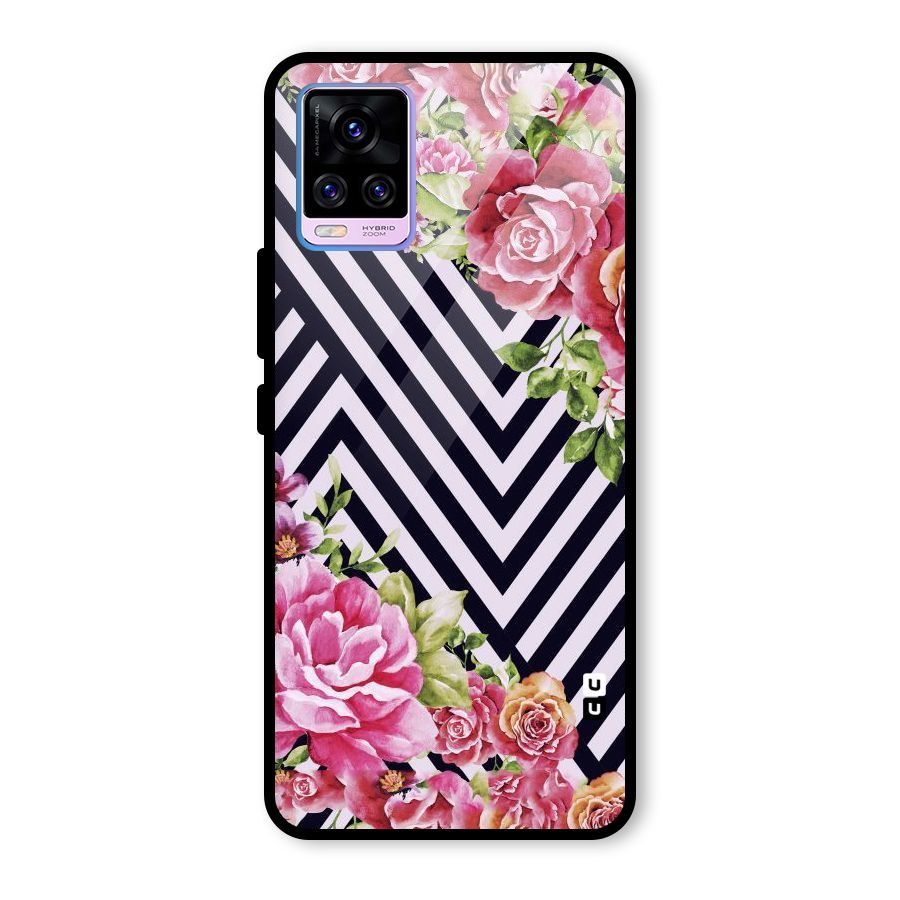 Bloom Zig Zag Glass Back Case for Vivo V20 Pro