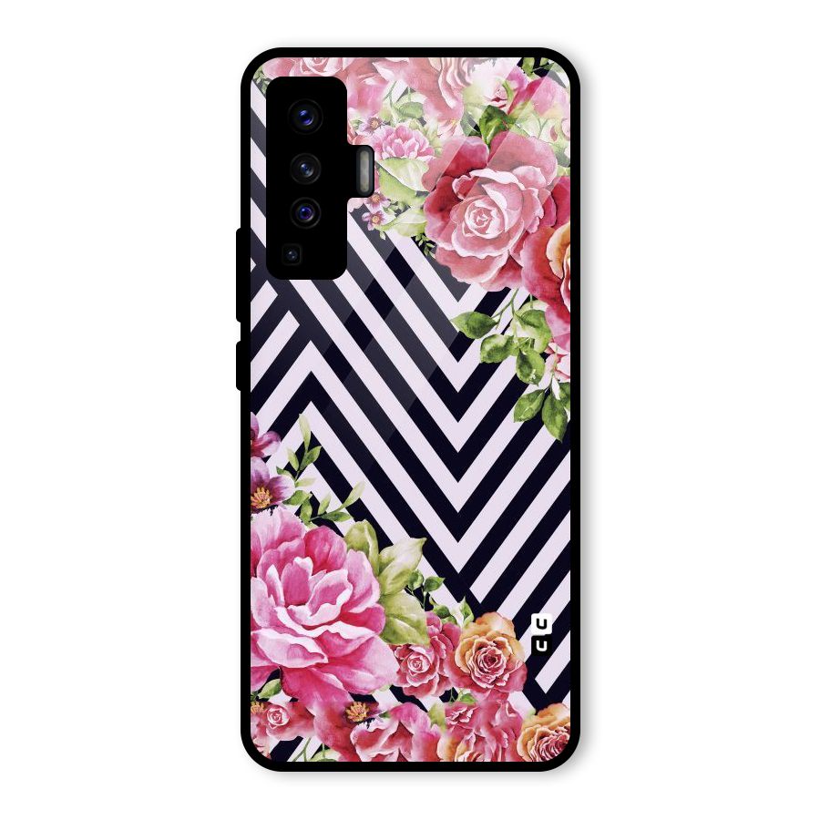 Bloom Zig Zag Glass Back Case for Vivo X50