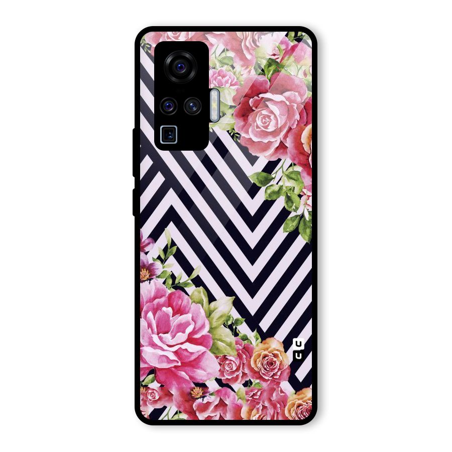 Bloom Zig Zag Glass Back Case for Vivo X50 Pro